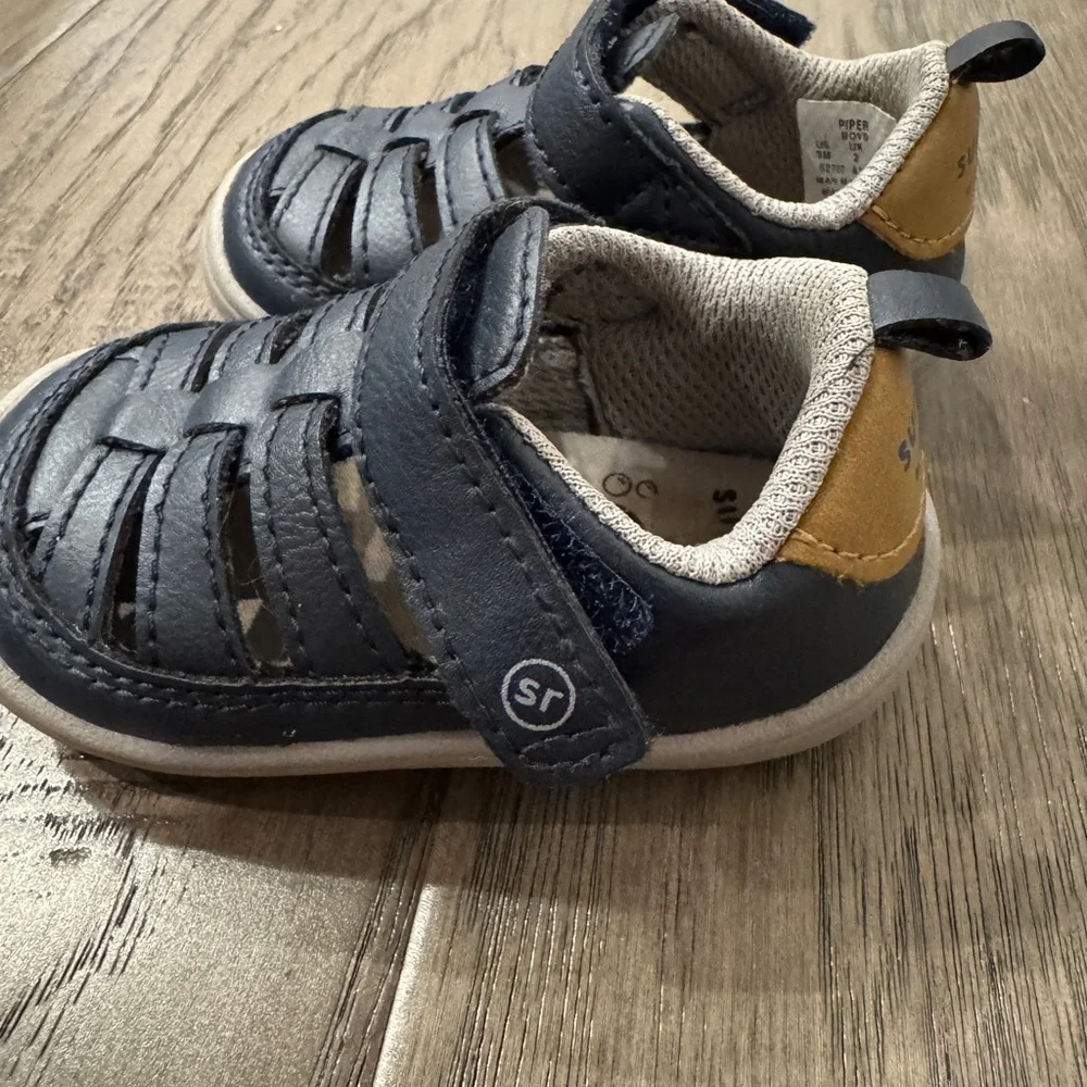 Stride Rite Blue Infant Shoes Sandals Size 3‎
